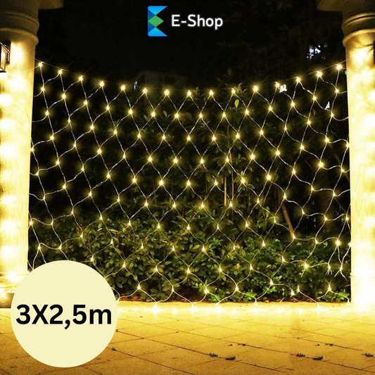 LED LAMPICE MREŽA 3x2,5m