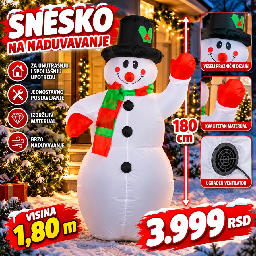 SNEŠKO NA NADUVAVANJE-1.8M