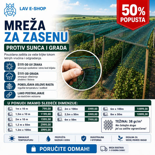MREŽA ZA ZASENU-PROTIV SUNCA