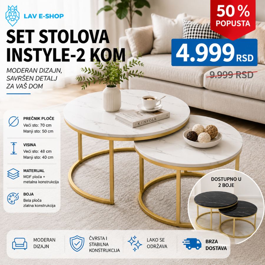 SET STOLOVA INSTYLE-2 KOM