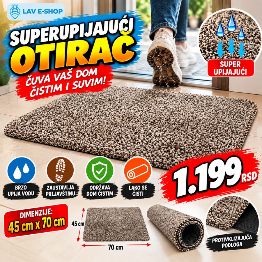 SUPER UPIJAJUĆI OTIRAČ