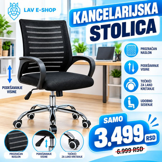 KANCELARIJSKA STOLICA -1 kom