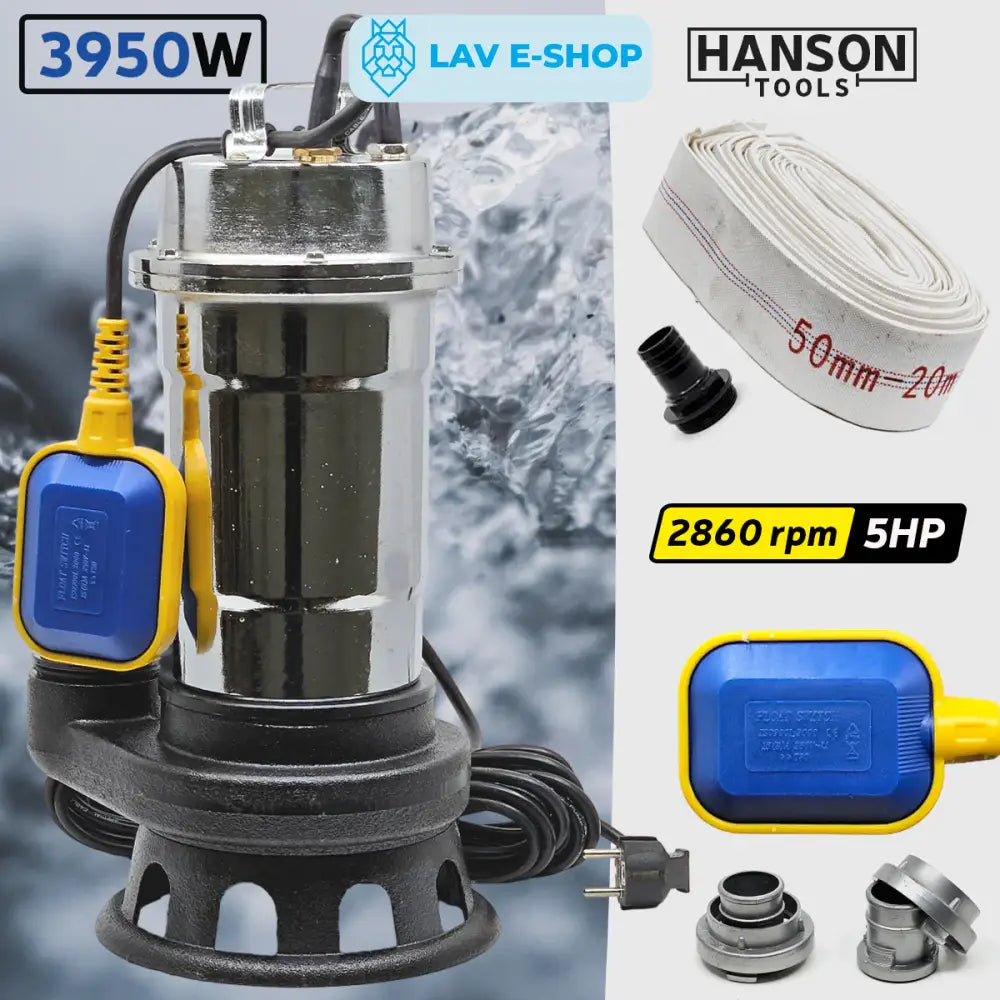 HANSON POTOPNA PUMPA ZA PRLJAVU VODU 3950W