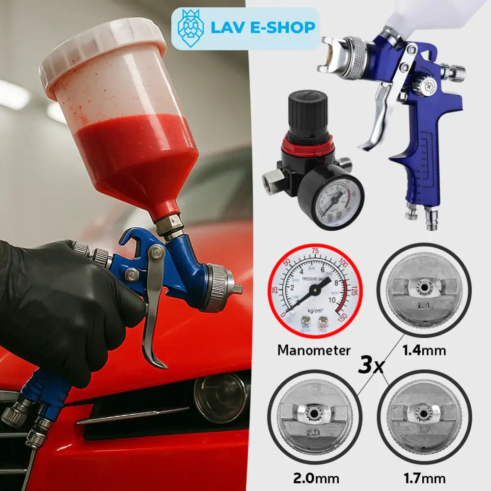 PIŠTOLJ ZA LAKIRANJE SA 3 MLAZNICE