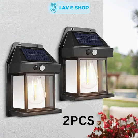 SOLARNA ZIDNA LAMPA ’PALLE’- 2kom